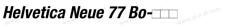 Helvetica Neue 77 Bo字体转换